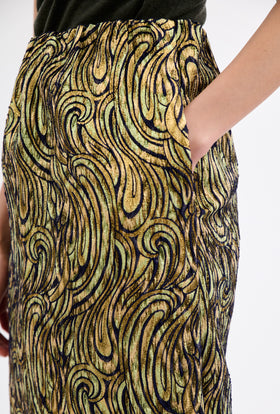 PAISLEY WAVES Rock, Greengold from ODEEH 