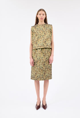 PAISLEY WAVES Rock, Greengold from ODEEH 