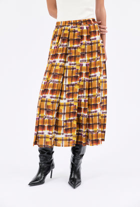 BRUSH STROKES Twill Rock, Burnt Orange from ODEEH 