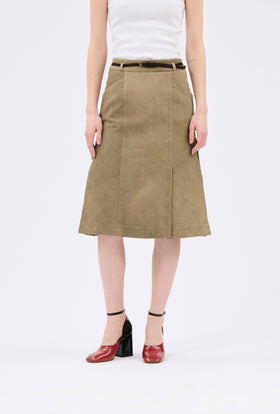Cotton Damask Rock, Dark Khaki from ODEEH 