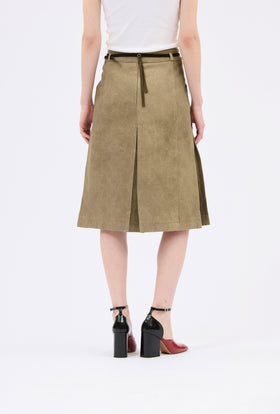 Cotton Damask Rock, Dark Khaki from ODEEH 