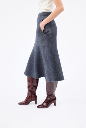 BRUSHED DOUBLE Serge Rock, Indigo from ODEEH 