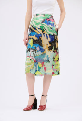 Flowers on Sequins Rock, Multicolor from ODEEH 