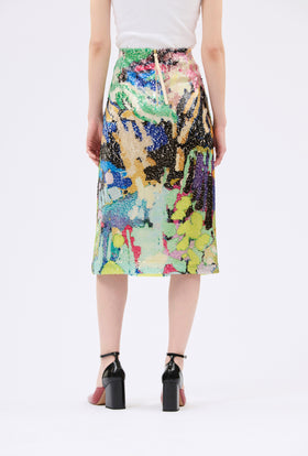 Flowers on Sequins Rock, Multicolor from ODEEH 