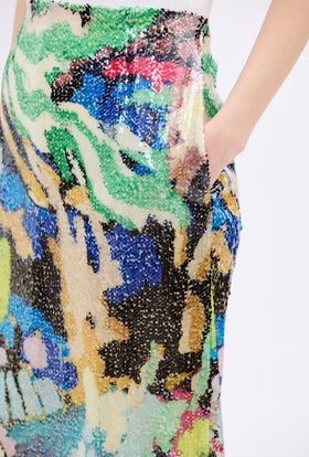 Flowers on Sequins Rock, Multicolor from ODEEH 