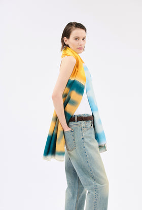 Patched Logo Scarf, Multicolor from ODEEH 