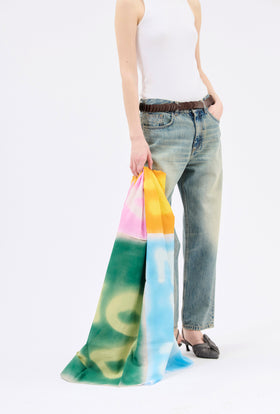Patched Logo Scarf, Multicolor from ODEEH 