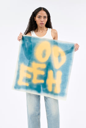 Logo Schal, Mountain Blue from ODEEH 
