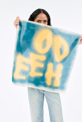 Logo Schal, Mountain Blue from ODEEH 