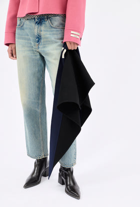 Double Face Tuch, Jet Black from ODEEH 