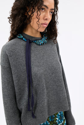 RHINESTONE Collier, Turquoise Blue from ODEEH 
