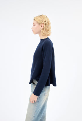 MERINO WOOL Pullover, Marine from ODEEH 