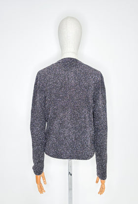 OPALESCENT Cardigan, Black Copper from ODEEH 