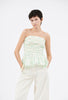 Gauze Vichy Top, Glass Green from ODEEH 
