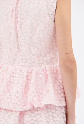 Fil Coupe Dots Bluse, Rose Petal from ODEEH 