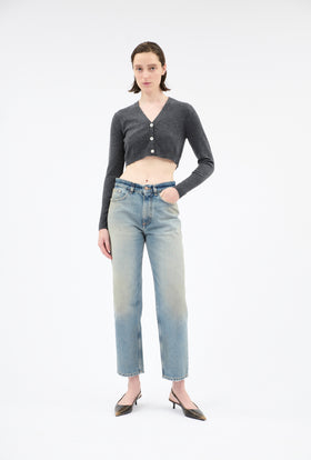 Light Cashmere Cardigan, Flannel Grey from ODEEH 