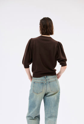 Light Cashmere Pullover, Chocolate from ODEEH 