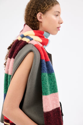 ALPACA WOOL MIX Schal, Multicolor from ODEEH 