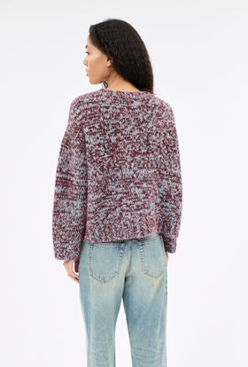 ALPACA WOOL MIX Pullover, Plum from ODEEH 