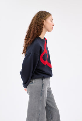 FRENCH TERRY Jersey Sweatshirt, Lipstick from ODEEH 