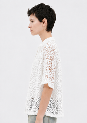 Bobbin Lace Bluse, Milk from ODEEH 