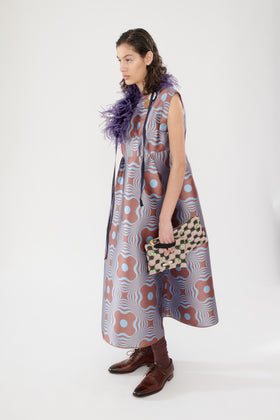 Op-Art Tapestry Kleid, Nordic Blue from ODEEH 