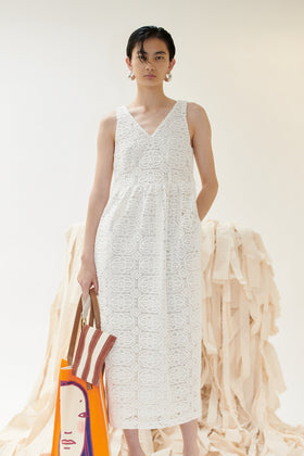 BOBBIN LACE Kleid, Milk from ODEEH 